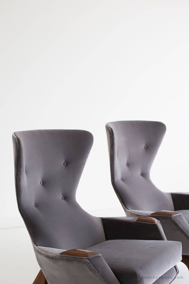 Adrian Pearsall Wing Chairs for Craft Associates 3