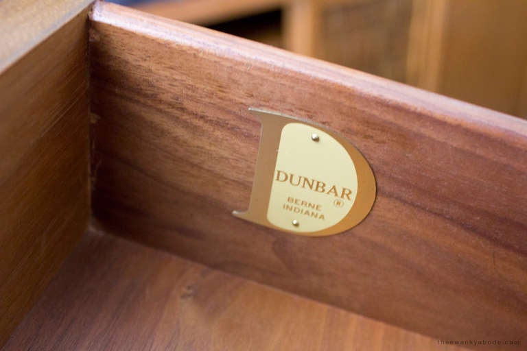 Wood Edward Wormley Room Divider Cabinet for Dunbar