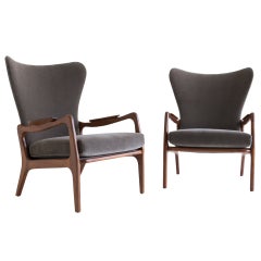 Adrian Pearsall Wing Armchairs for Craft Associates