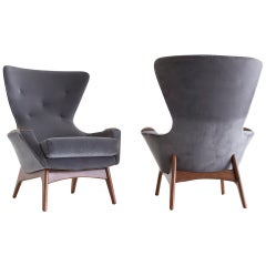Adrian Pearsall Wing Chairs for Craft Associates