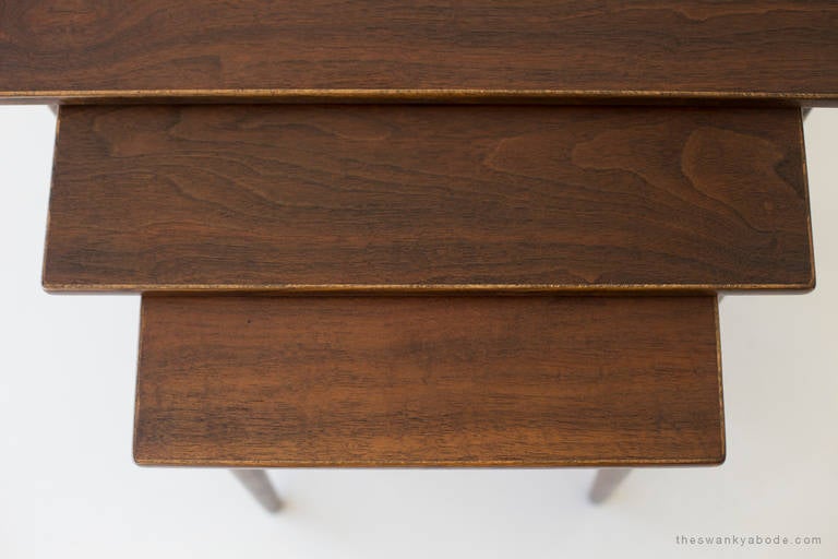 Rosewood Nesting Tables by Tove & Edvard Kindt-Larsen for Seffle Mobelfabrik For Sale 2