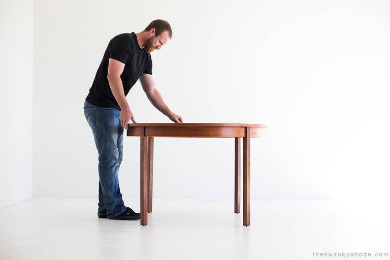 Milieu du XXe siècle Table de salle à manger en bois de rose du milieu du siècle dernier en vente