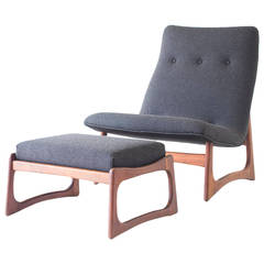 Adrian Pearsall Lounge Chair and Ottoman for Craft Associates 3