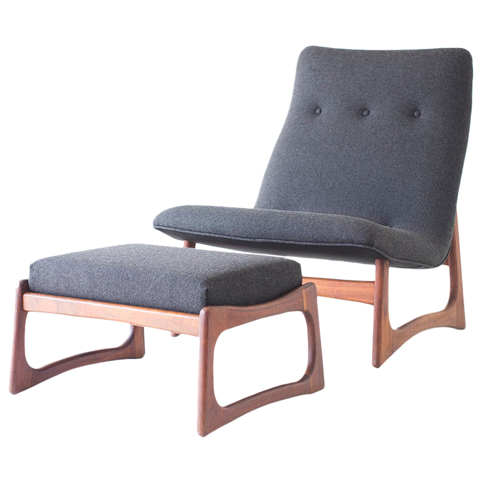 Adrian Pearsall Lounge Chair and Ottoman for Craft Associates