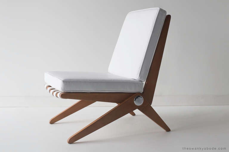 Mid-Century Modern Pierre Jeanneret Scissor Chair for Knoll International