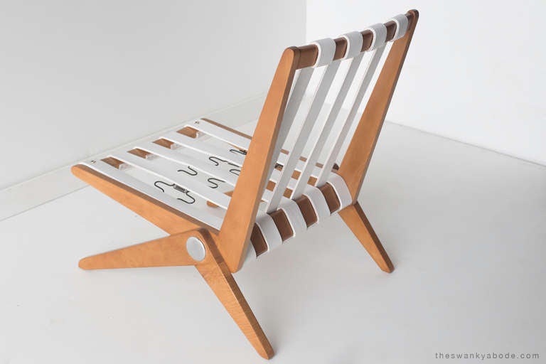 Pierre Jeanneret Scissor Chair for Knoll International In Excellent Condition In Oak Harbor, OH