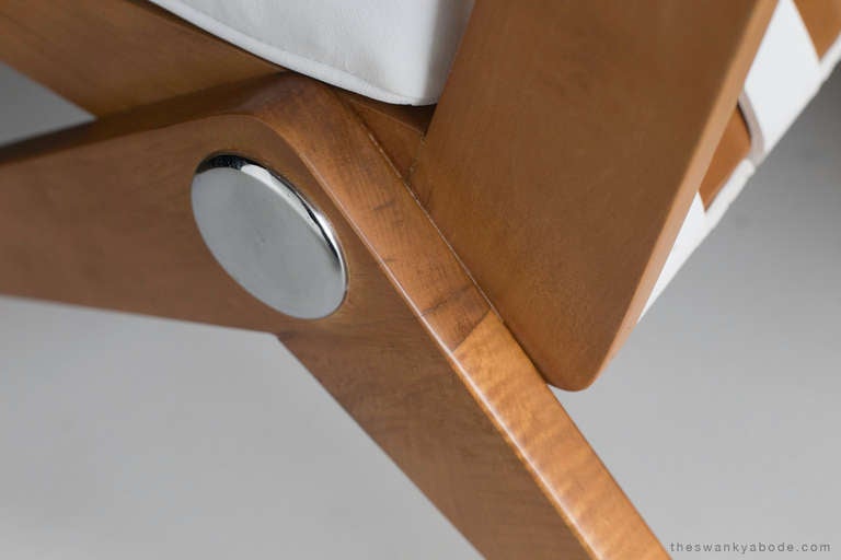 Mid-20th Century Pierre Jeanneret Scissor Chair for Knoll International