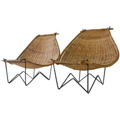 Duyan Rattan Lounge Chairs by John Risley