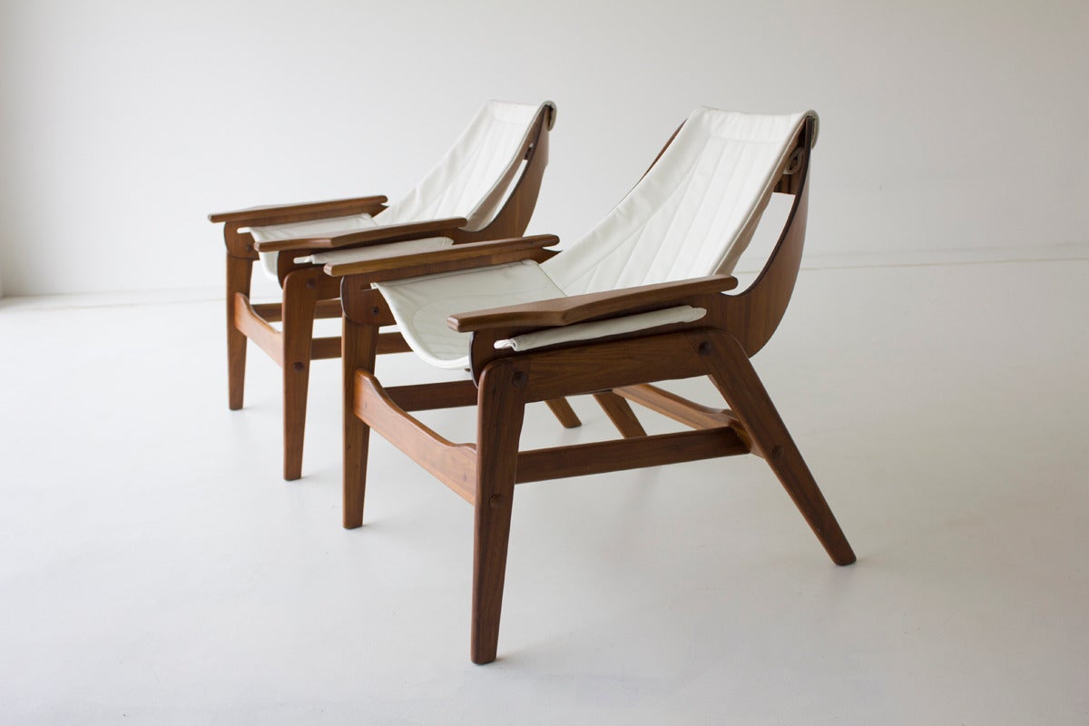 Jerry Johnson Sling Lounge Chairs at 1stDibs