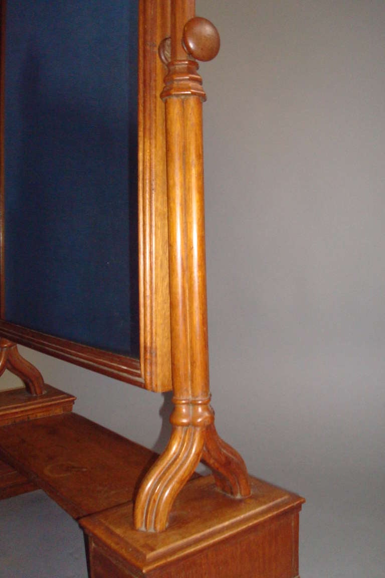 English An Impressively Large C19th Gothic Oak Dressing Table Mirror