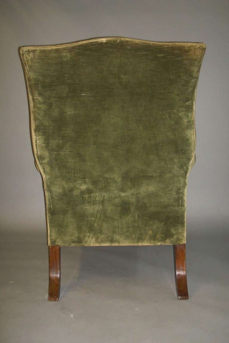 19th Century Wing Chair of Large Proportions In Good Condition In Moreton-in-Marsh, Gloucestershire