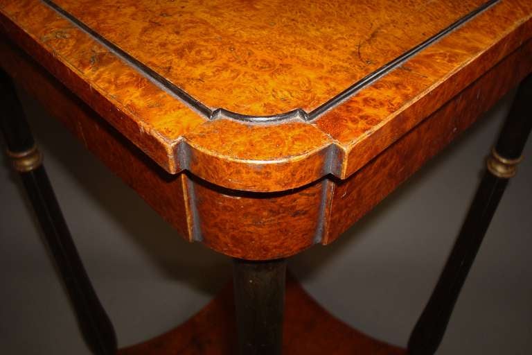 An Elegant Pair of Rare Regency Amboyna Occasional Tables For Sale 5