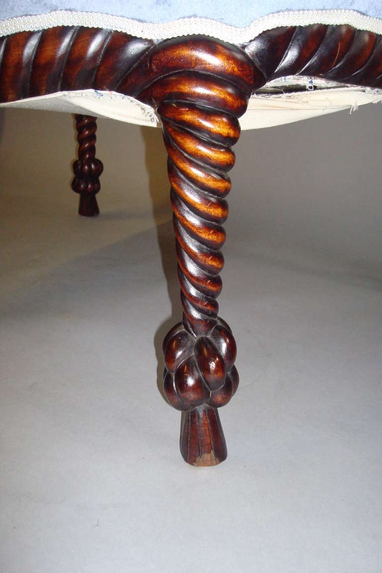 A Very Decorative Mahogany 'Rope Twist' Armchair at 1stdibs
