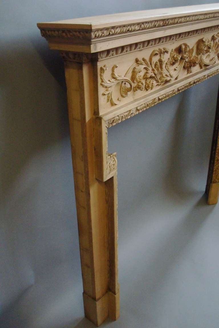 An Impressive Georgian Carved Pine Fire Surround with Provenance 1