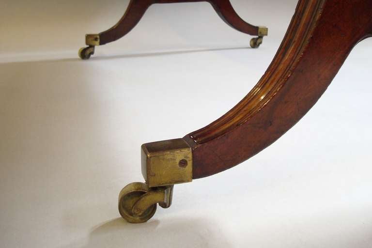 A Good Regency Mahogany and Brass Mounted Sofa Table 4