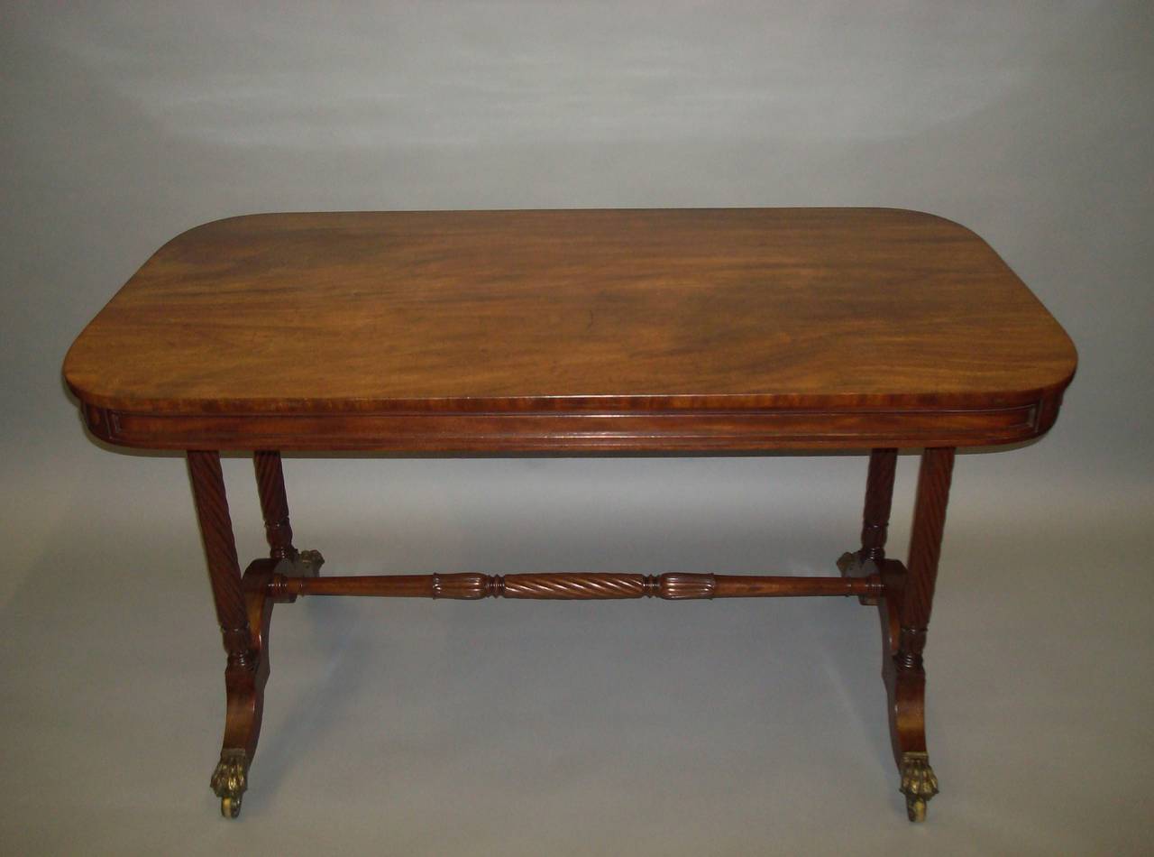Good Quality Regency Mahogany Centre or Library Table