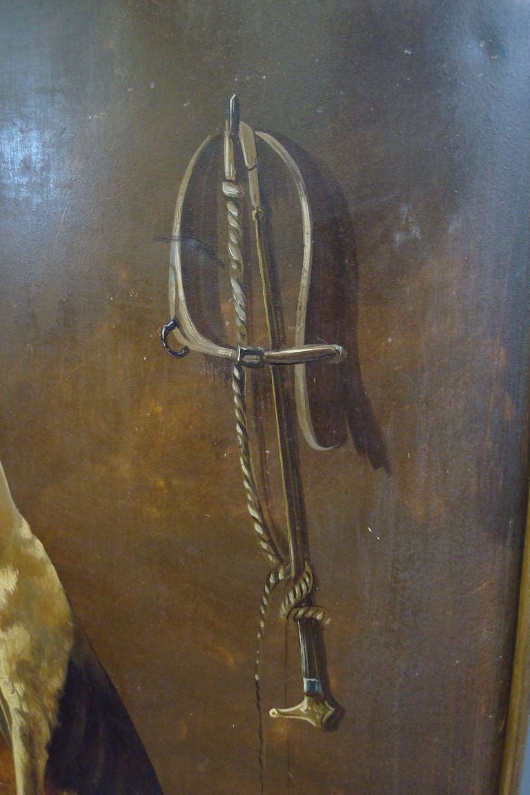 An Unusual 19th Century Painted Tole Firescreen 2