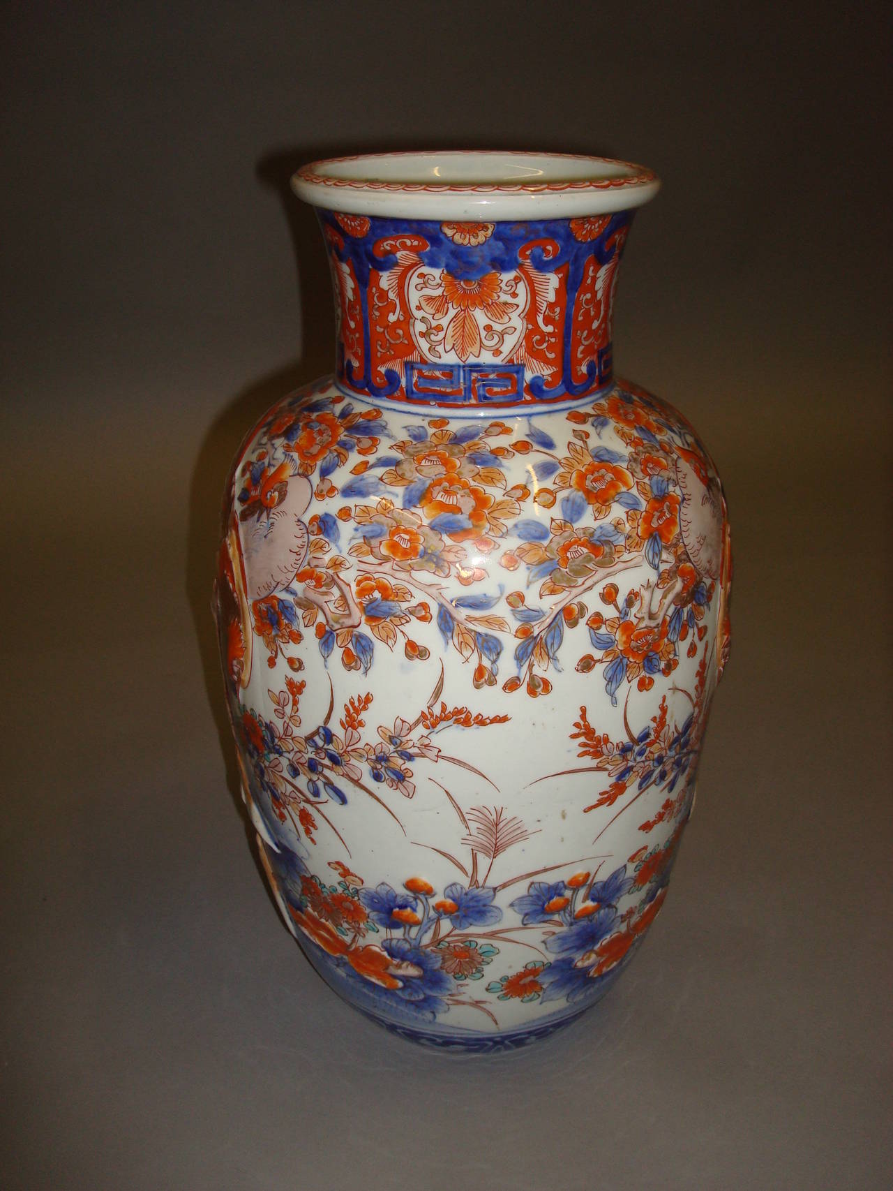Large 19th Century Pair of Imari Vases 4