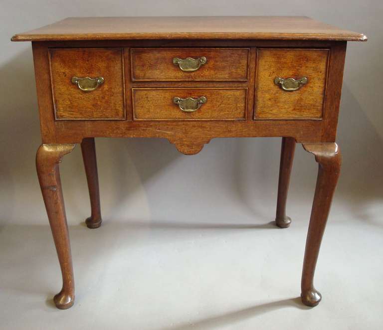 Georgia Oak Cabriole Leg Lowboy