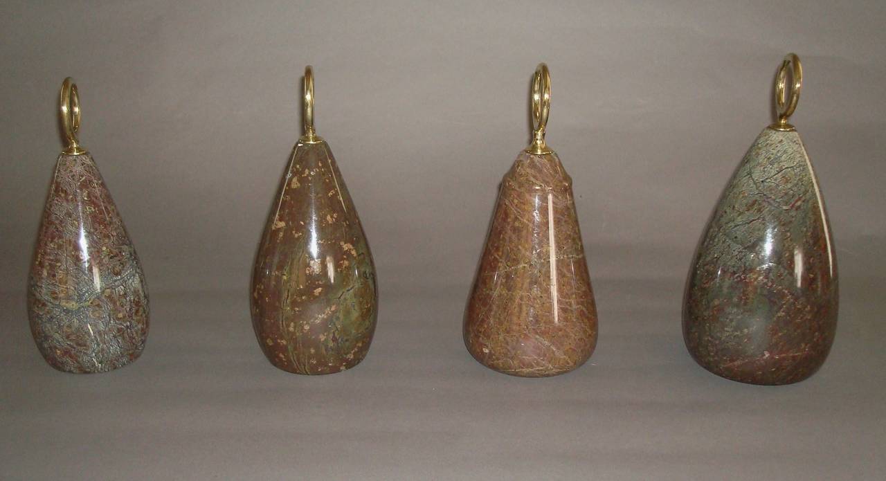 Unusual 19th Century Collection of Four Serpentine Marble Door Stops In Excellent Condition In Moreton-in-Marsh, Gloucestershire