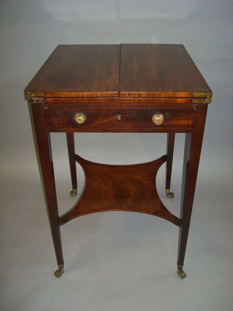 English A Good George III Mahogany Patience Table For Sale