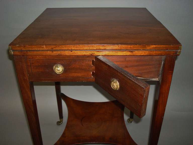 A Good George III Mahogany Patience Table For Sale 4