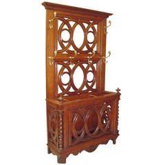Stylish 19th Century Oak Hall Stand 6