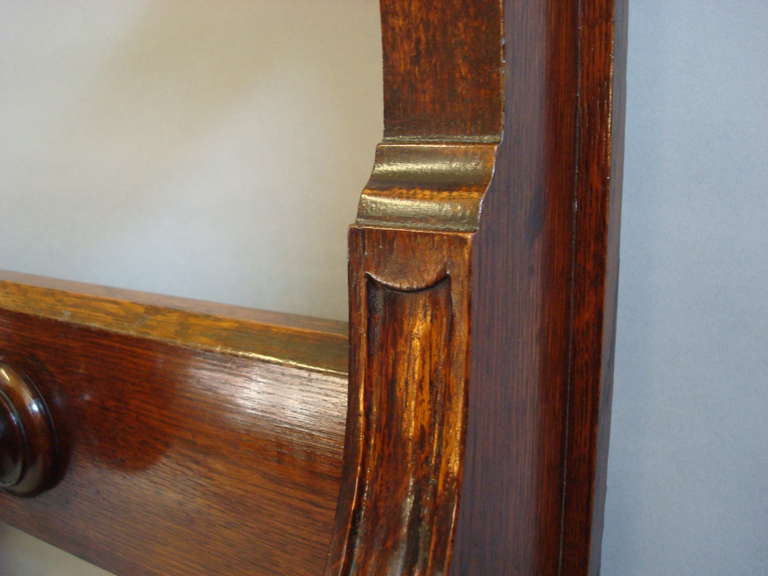 A Good Mid 19th Century Oak Hall Stand 3