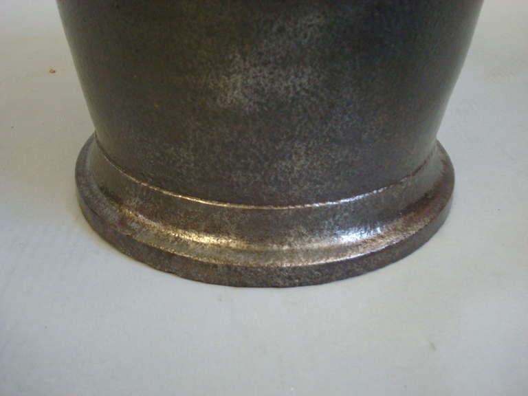 Monumental Georgian Cast Iron Pestle and Mortar 1