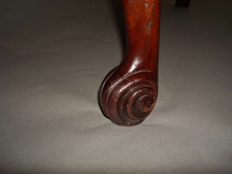George II Mahogany Wing or Porters Chair 1
