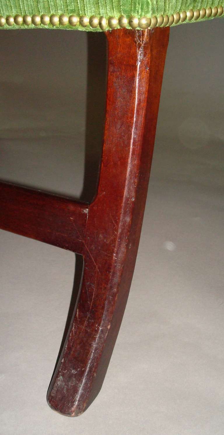George II Mahogany Wing or Porters Chair 4