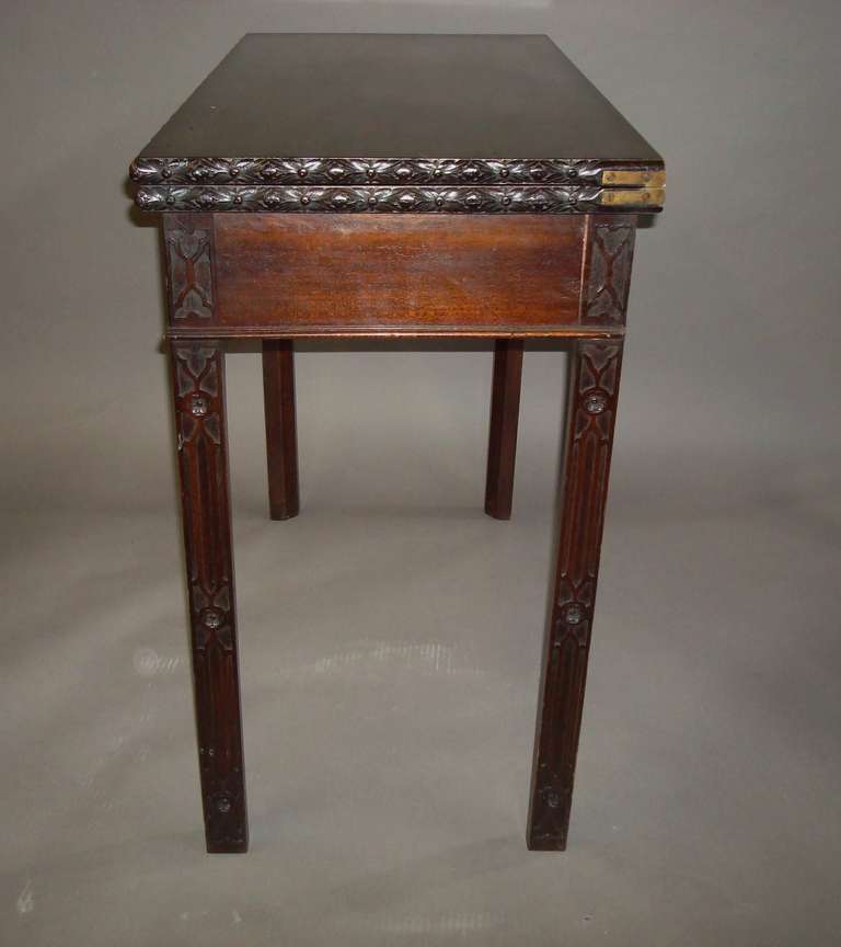 Near Pair of 19th Century Chippendale Style Mahogany Tea Tables 4