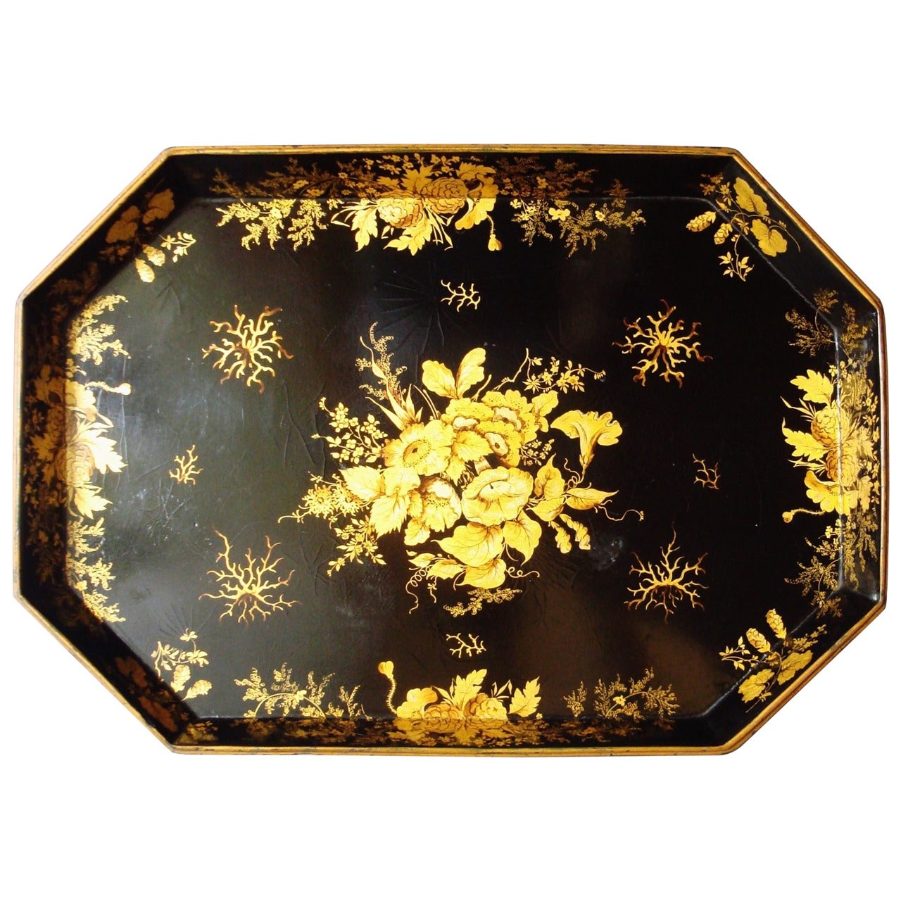 Regency Papier-Mâché Tray For Sale