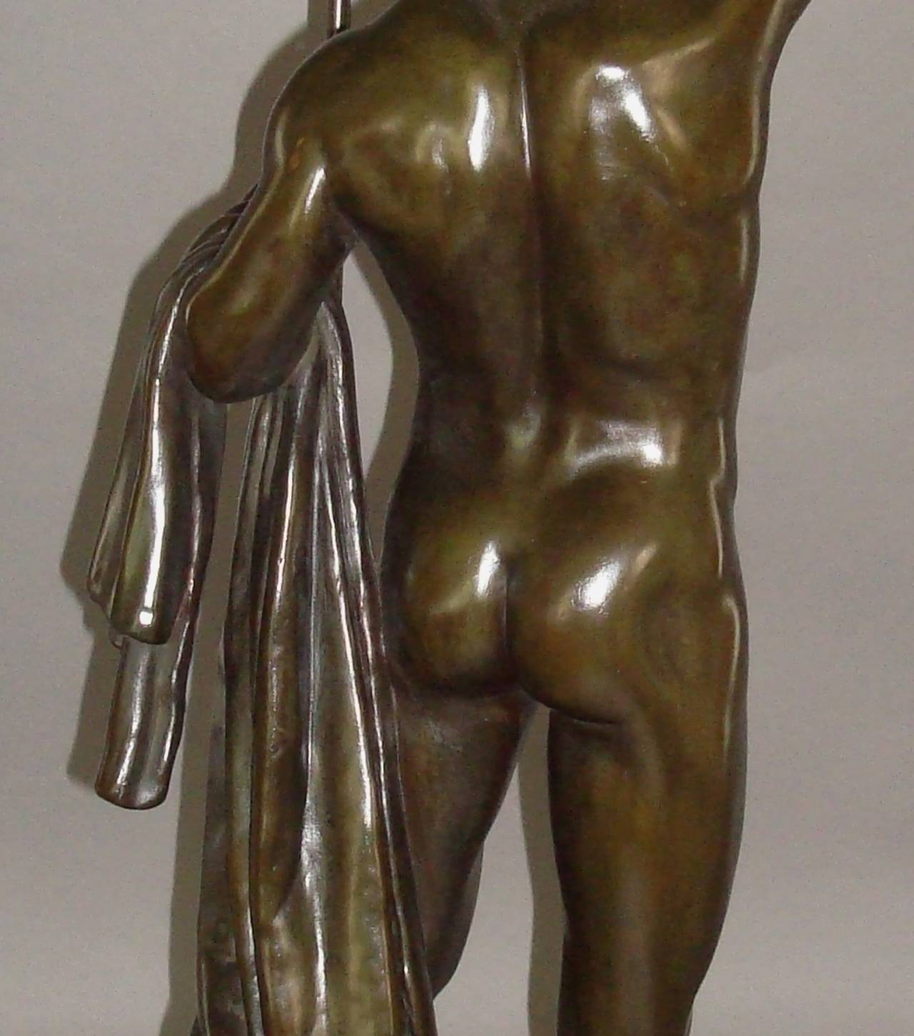 19th Century Bronze Sculpture of a Victorious Nude Athlete 3