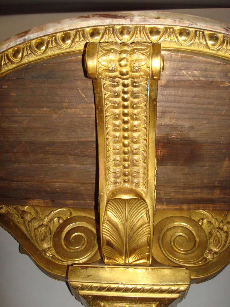 Stylish Neoclassical, Ormolu Pier or Console Table 3
