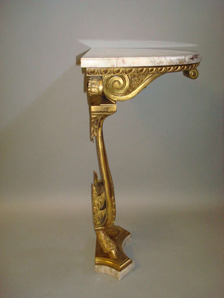 Stylish Neoclassical, Ormolu Pier or Console Table 6