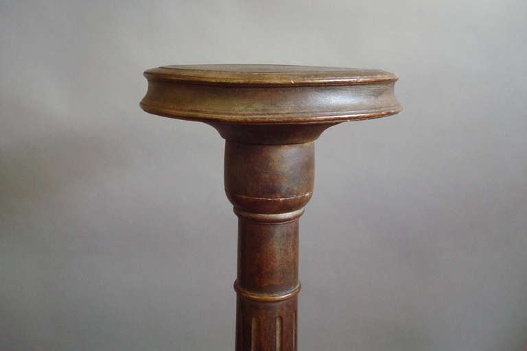 Monumental Georgian Carved Mahogany Torchere - 5ft 5ins tall For Sale 2