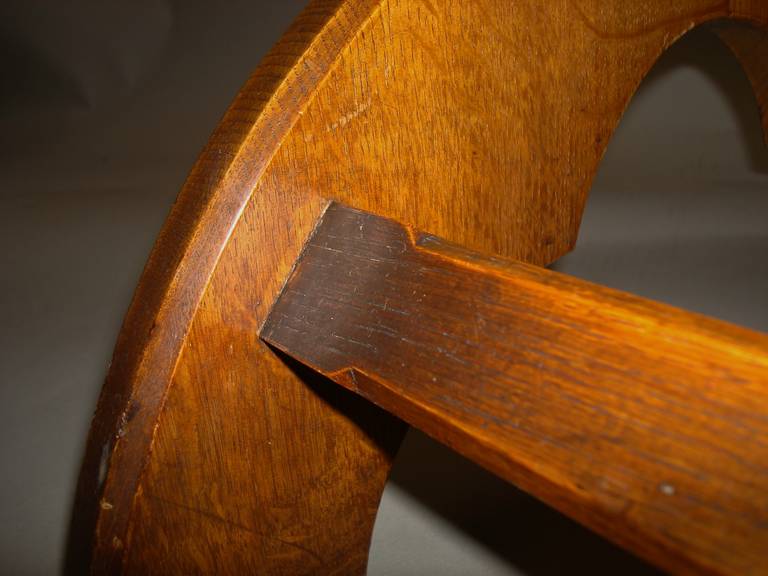 C19th Pair of Gothic Golden Oak Stools For Sale 3