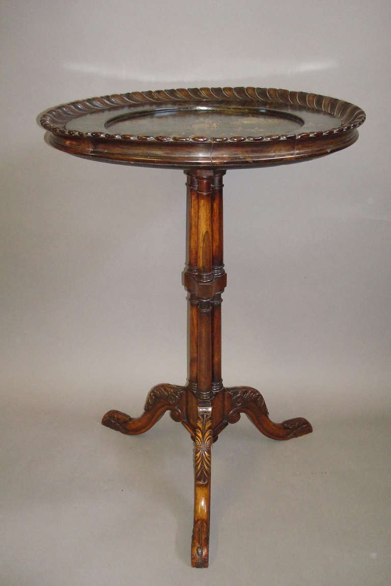 Gillows Regency Rosewood and Papier Mache Tripod Table 3