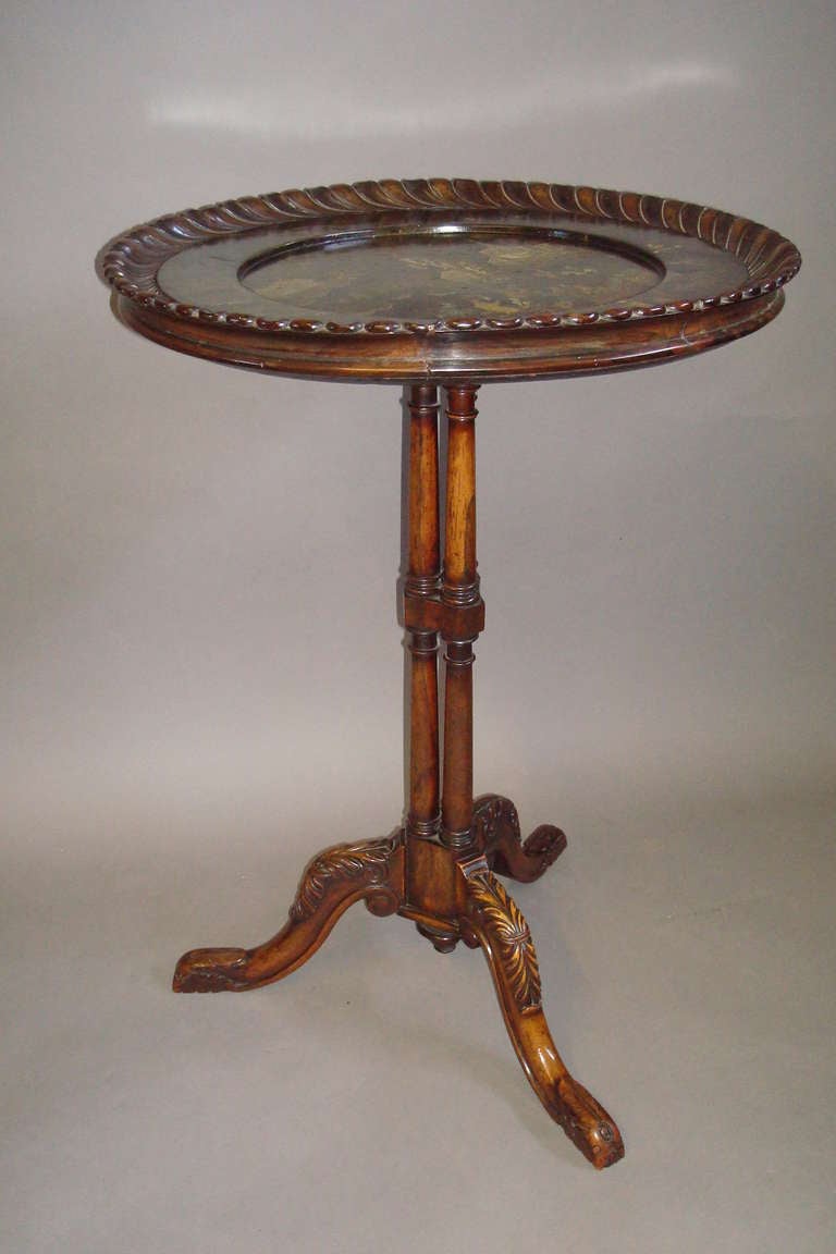 Gillows Regency Rosewood and Papier Mache Tripod Table In Good Condition In Moreton-in-Marsh, Gloucestershire