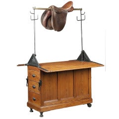 Used Late C19th Pitch Pine Saddle Horse, by Musgrave & Co Ltd