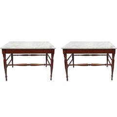 Pair Early C19th Mahogany Console/side Tables
