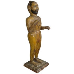 19th Century Carved Indian Figure