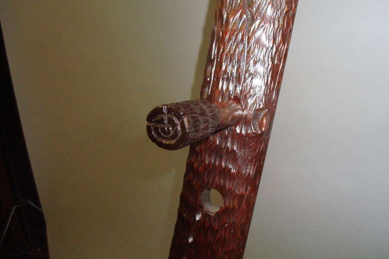 19th Century A Late C19th Black Forest Carved Easel