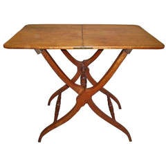 Good Quality Regency Mahogany Folding Coaching Table 7