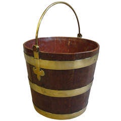 Antique George III Oak Peat Bucket