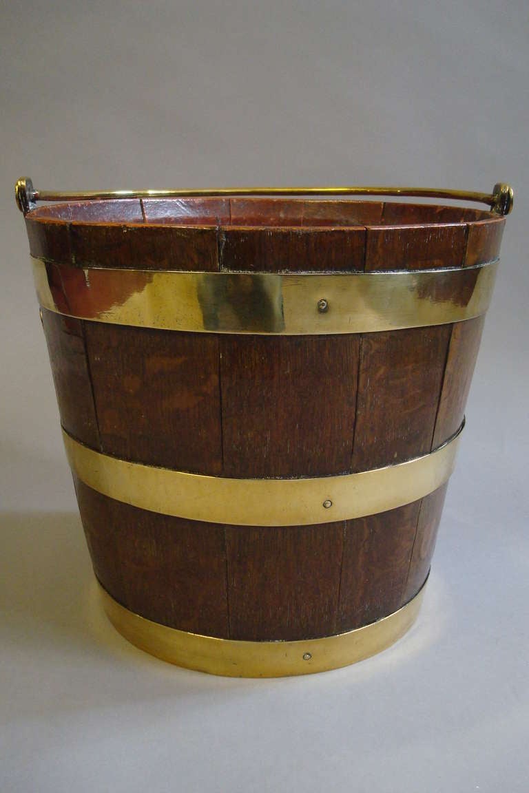 III Oak Peat Bucket at 1stDibs