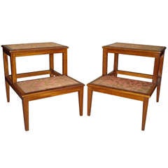 A Rare Pair of Regency Mahogany Library Steps A Rare Pair of Regency Mahogany Library Steps