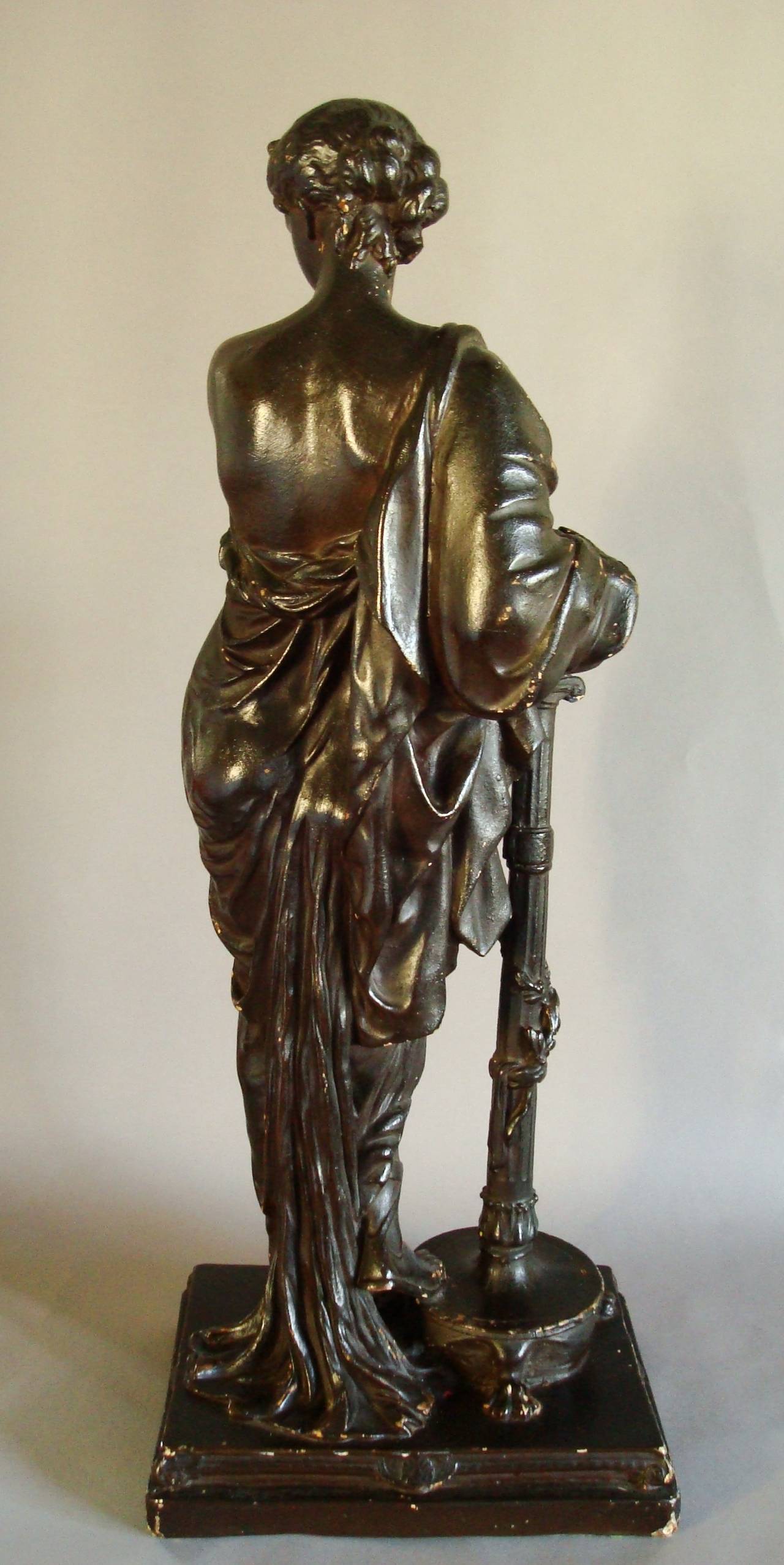 English Regency 'Bronzed' Sculpture of a Classical Figure For Sale