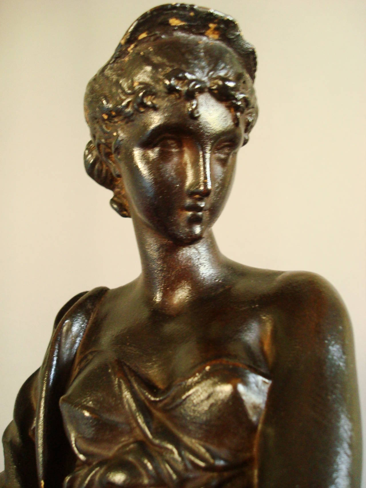 19th Century Regency 'Bronzed' Sculpture of a Classical Figure For Sale
